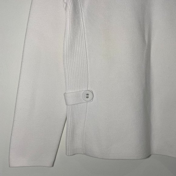 Talbots White Crewneck Sweater - Picture 3 of 6